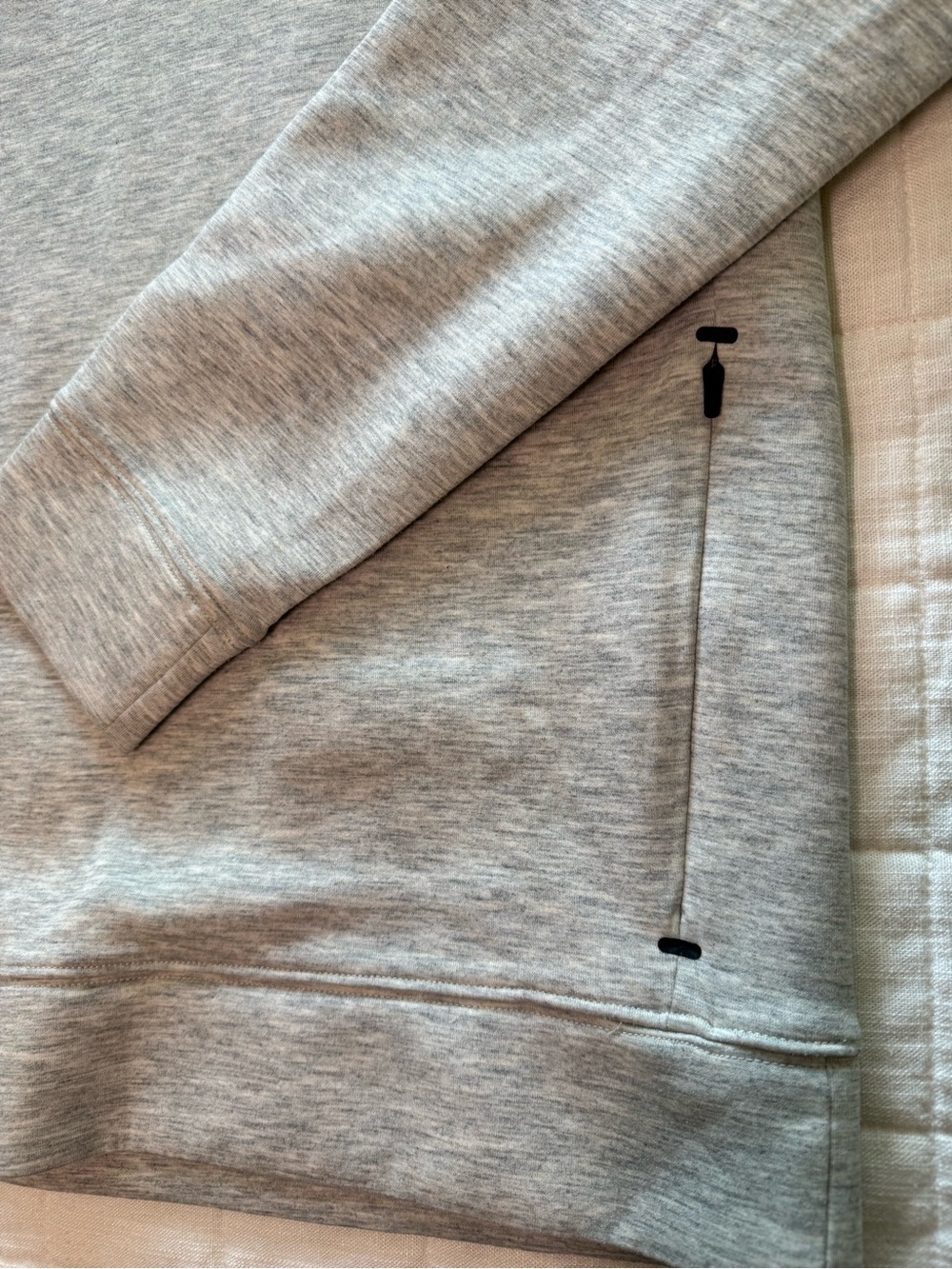 YPB neoKnit Light Grey Pullover Hooded Sweatshirt - Picture 4 of 7